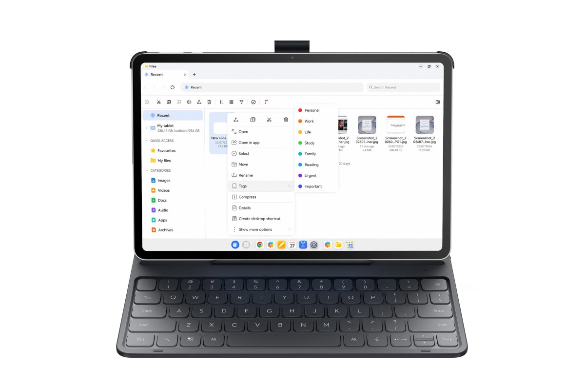 Honor Pad 20 Pro tablet with 12.1-inch 165Hz display