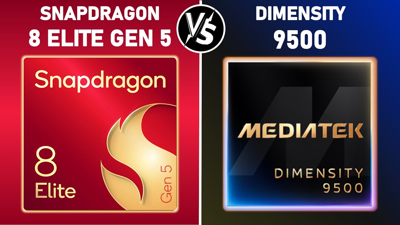Snapdragon 8 Elite vs Dimensity 9500 chip comparison